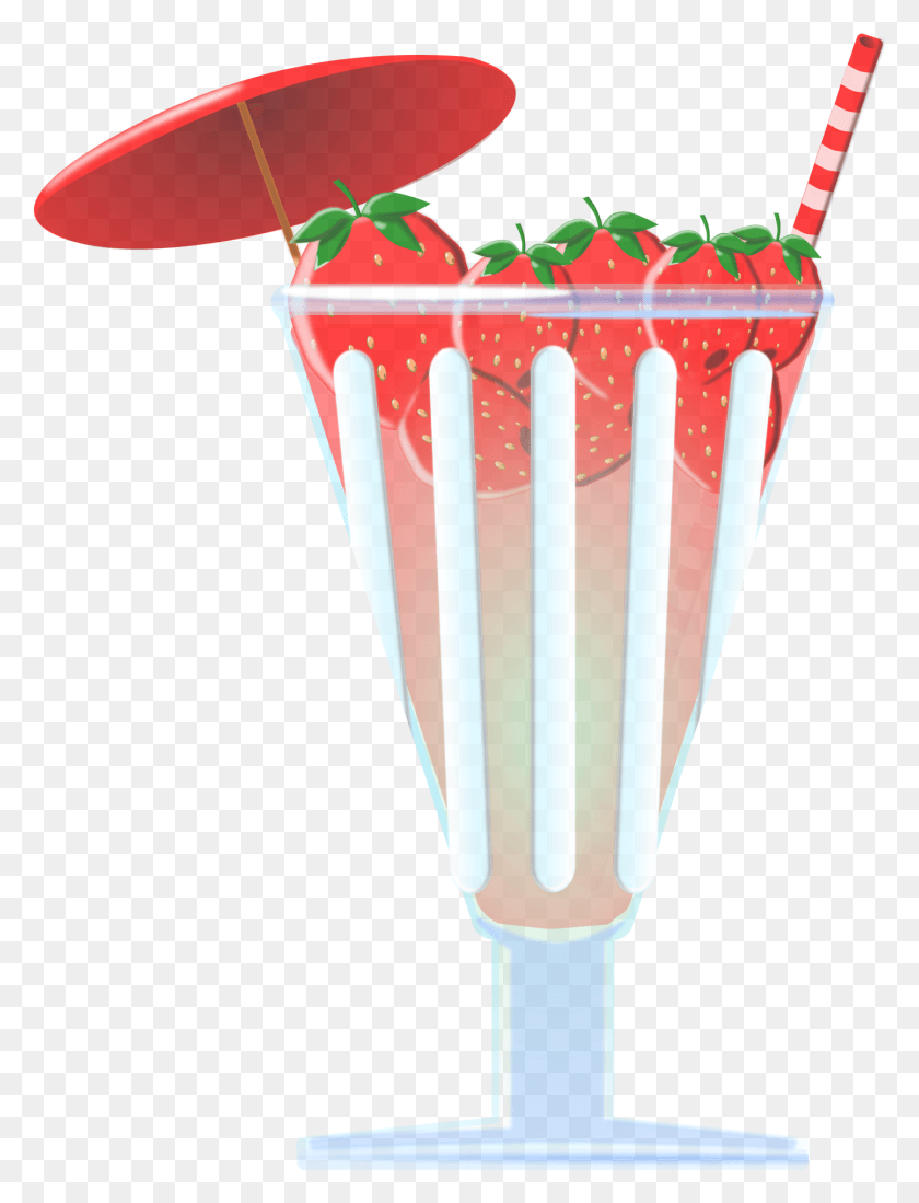 1444x1925 This Free Icons Design Of Strawberry Punch Clip Art, Cocktail, Alcohol, Beverage HD PNG Download