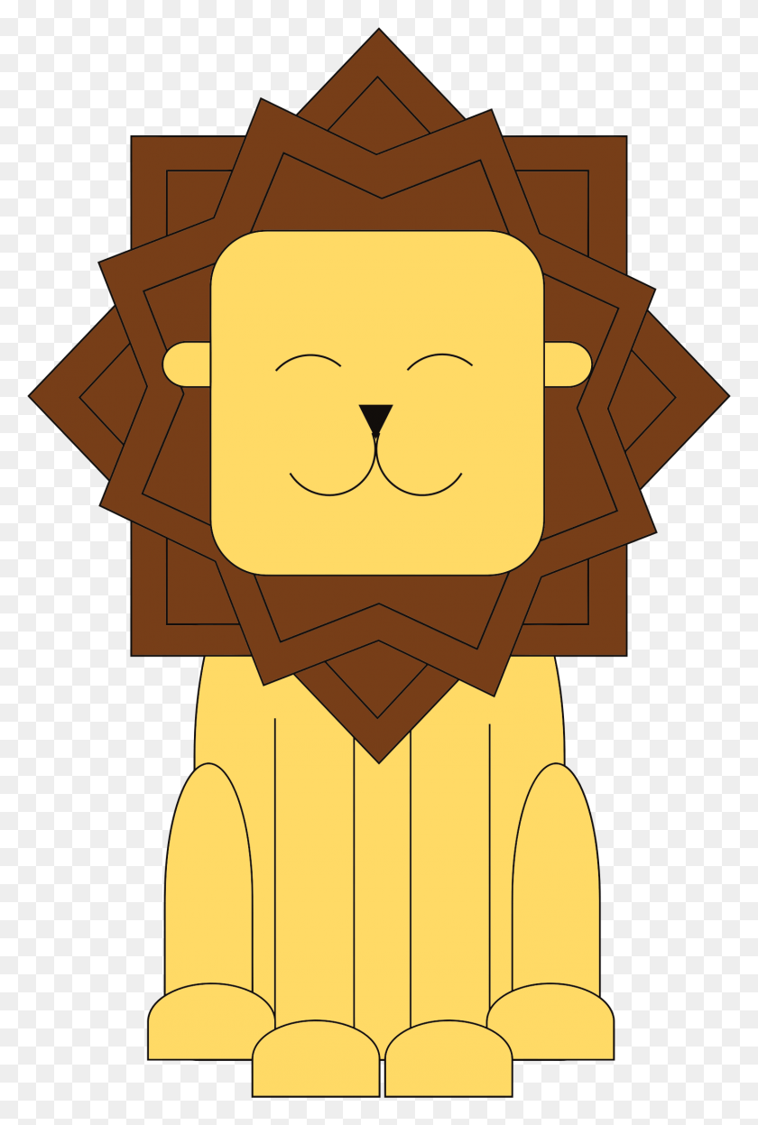 1480x2254 This Free Icons Design Of Stylized Cartoon Lion Clip Art Gambar Hewan, Label, Text, Cross HD PNG Download