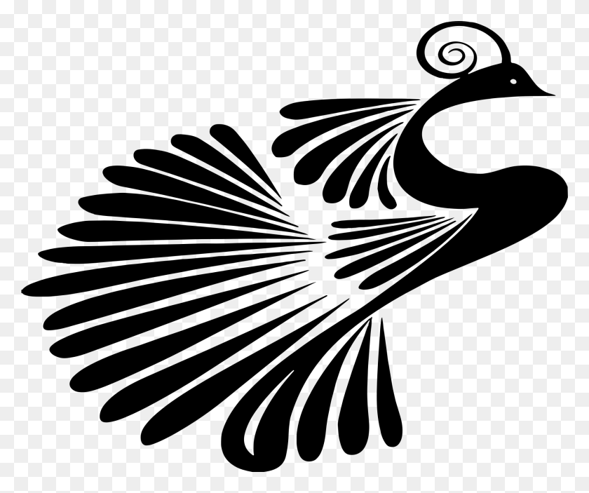 1773x1462 This Free Icons Design Of Stylized Peacock Silhouette, Gray, World Of Warcraft HD PNG Download
