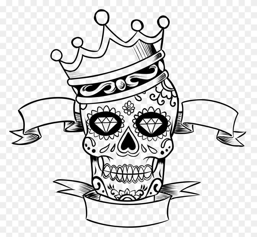 2260x2070 This Free Icons Design Of Sugar Skull King, Gray, World Of Warcraft HD PNG Download