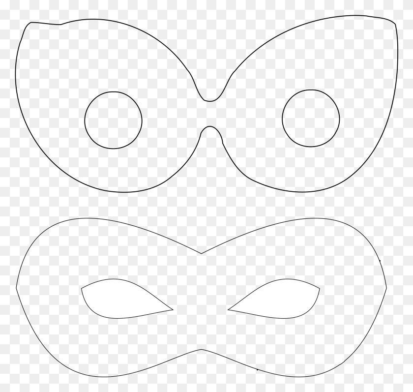 1967x1860 This Free Icons Design Of Superhero Mask Template Line Art, Moon, Outer Space, Night HD PNG Download