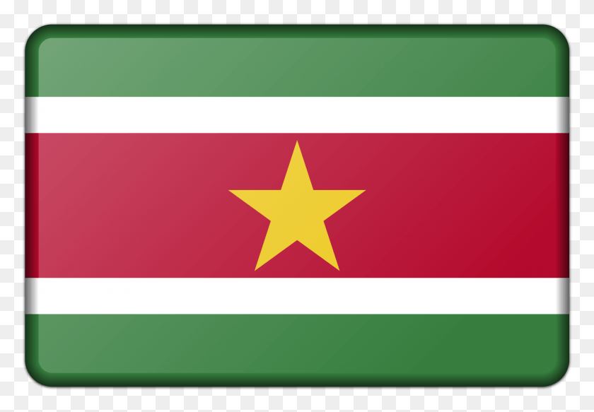 2027x1361 This Free Icons Design Of Suriname Flag Suriname Flag, Symbol, Star Symbol, American Flag HD PNG Download