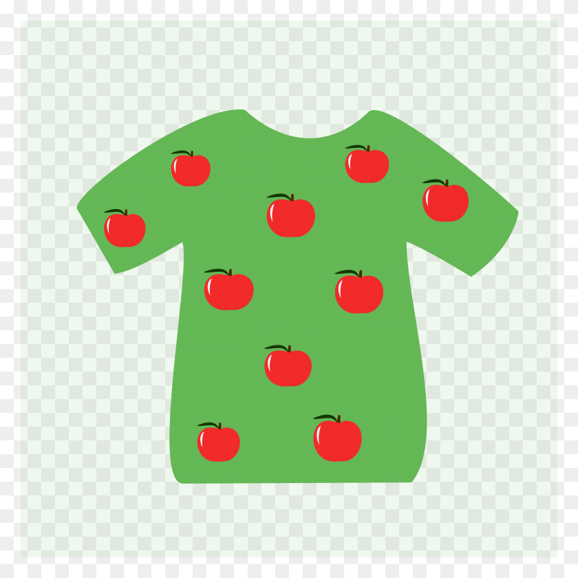 2400x2400 Этот Бесплатный Дизайн Иконок Футболки Яблоко Рубашка С Яблоками, Зеленый, Лепесток, Цветок Png Скачать
