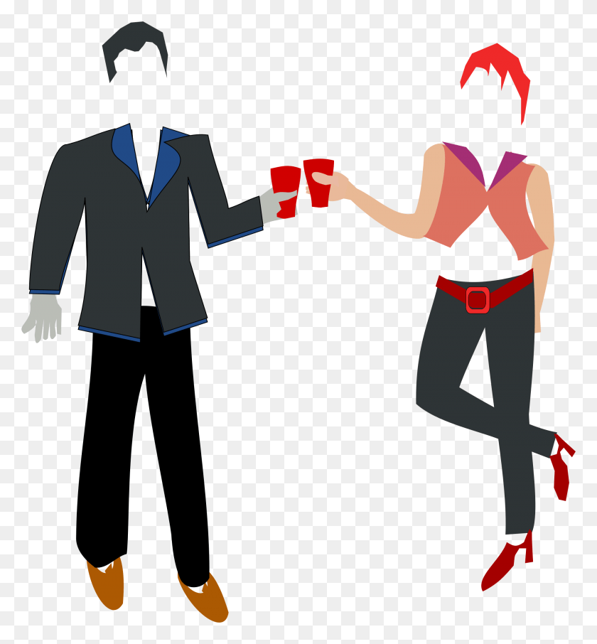 2028x2201 This Free Icons Design Of Tea For Two In The Street Man And A Woman, Person, Human, Hand HD PNG Download