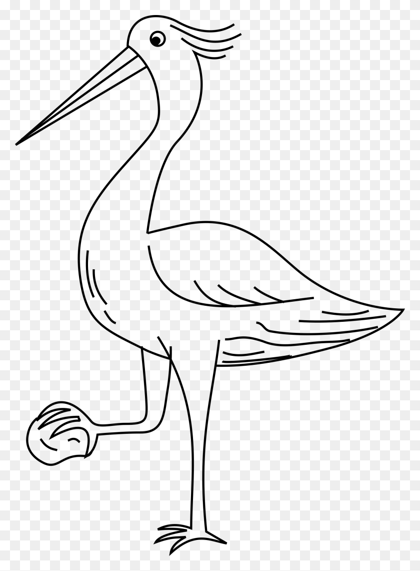 1731x2400 This Free Icons Design Of The Heron With A Stone Heron Clipart Black And White, Gray, World Of Warcraft HD PNG Download