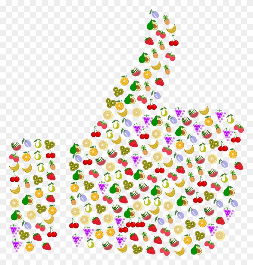 2210x2318 This Free Icons Design Of Thumbs Up Fruit Thumbs Up Fruit, Christmas Tree, Tree, Ornament HD PNG Download