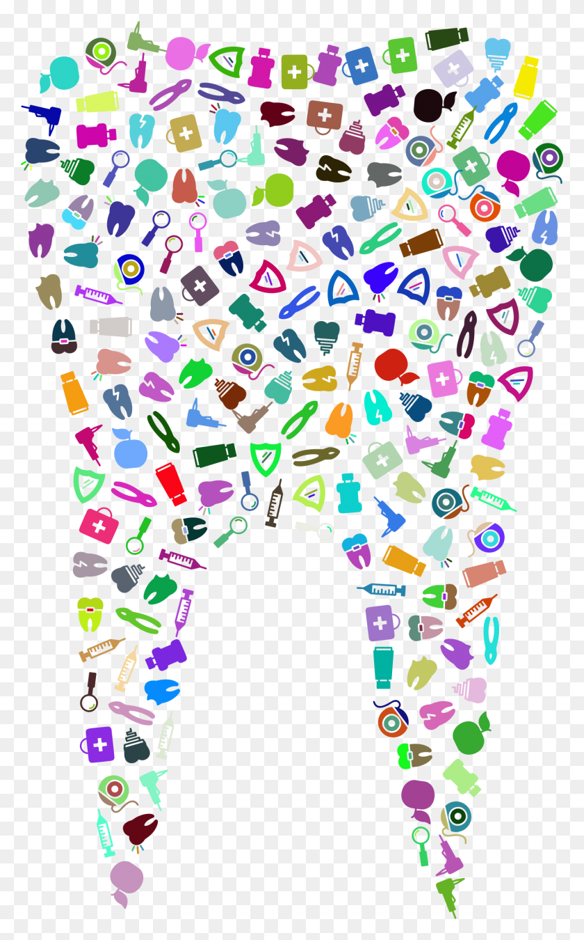 1414x2340 This Free Icons Design Of Tooth Icons Prismatic Colorful Tooth, Graphics, Rug HD PNG Download