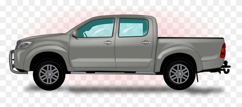 2387x959 This Free Icons Design Of Toyota Hilux, Pickup Truck, Truck, Vehicle HD PNG Download