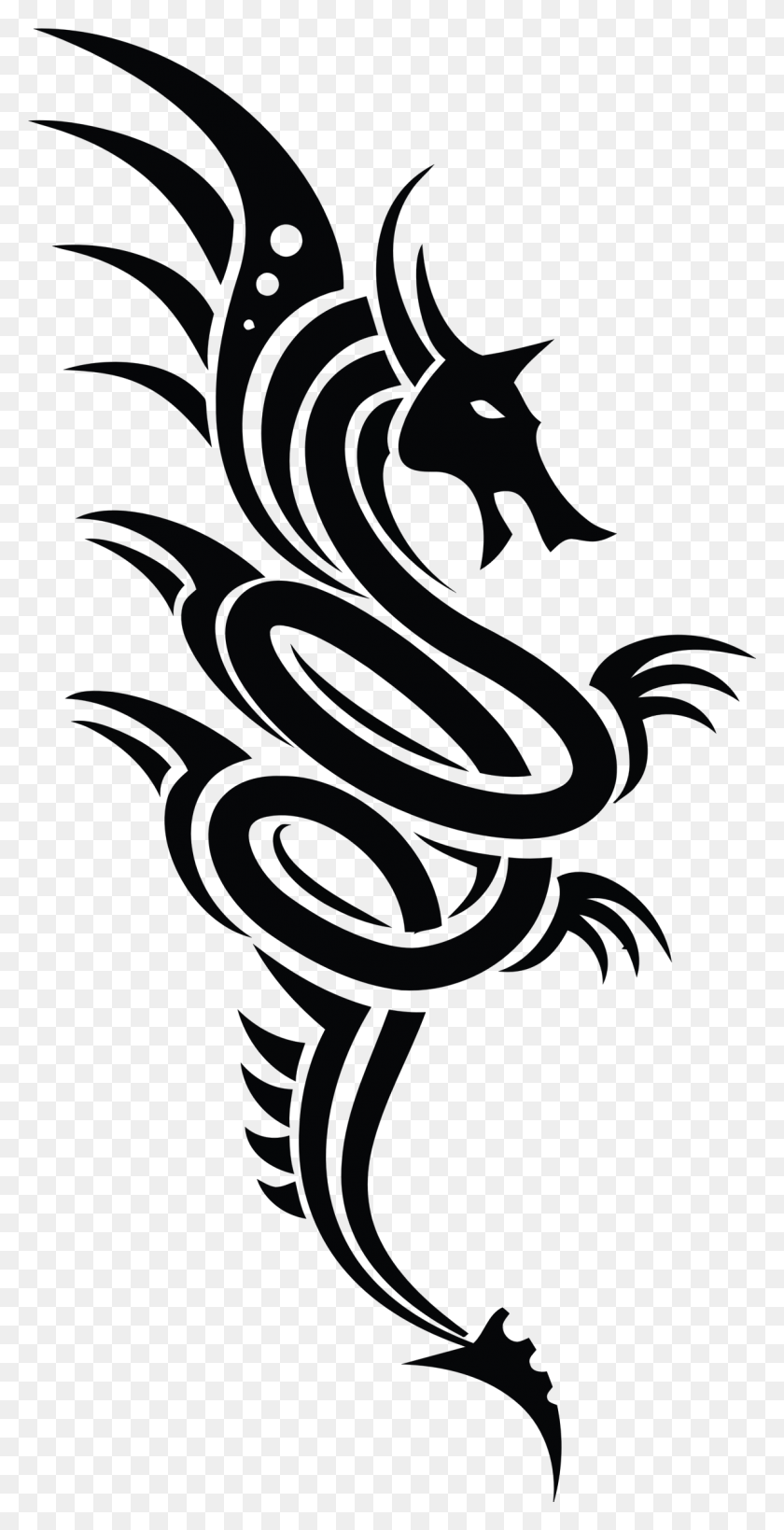 1181x2392 Этот Бесплатный Дизайн Иконок Племенного Дракона 2 Татуировка На Руке Png, Текст, Графика Hd Png Скачать