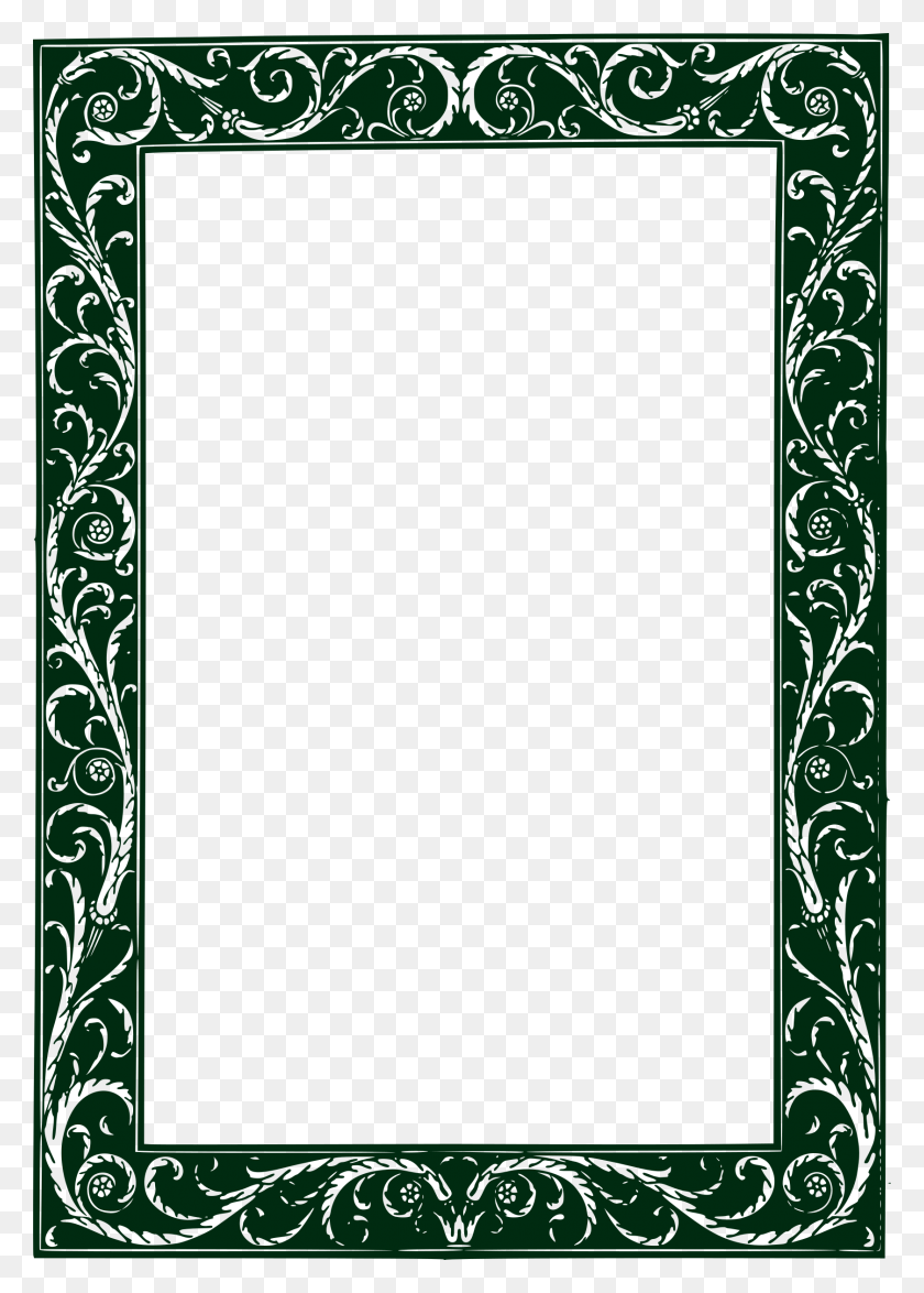 1679x2400 This Free Icons Design Of Twisted Vines Frame, Rug, Green, Text HD PNG Download