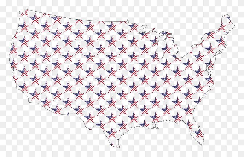 2386x1470 This Free Icons Design Of Usa Map Star Pattern, Rug, Light, Chandelier HD PNG Download