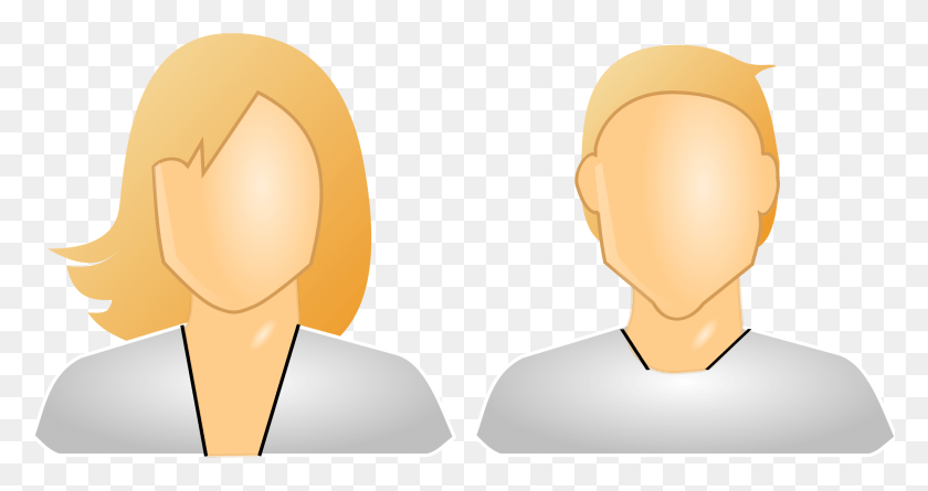 2400x1186 This Free Icons Design Of Users 2 User Icon, Head, Neck, Cushion HD PNG Download