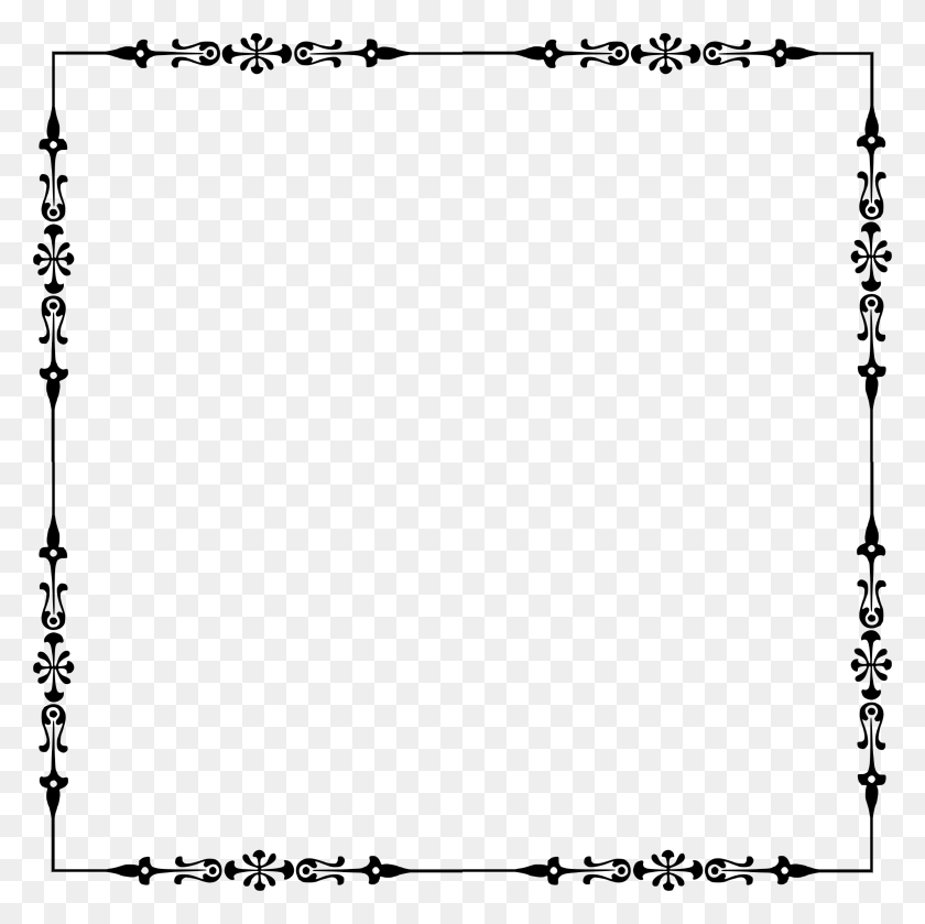 2292x2292 This Free Icons Design Of Victorian Square Calligraphy, Gray, World Of Warcraft HD PNG Download