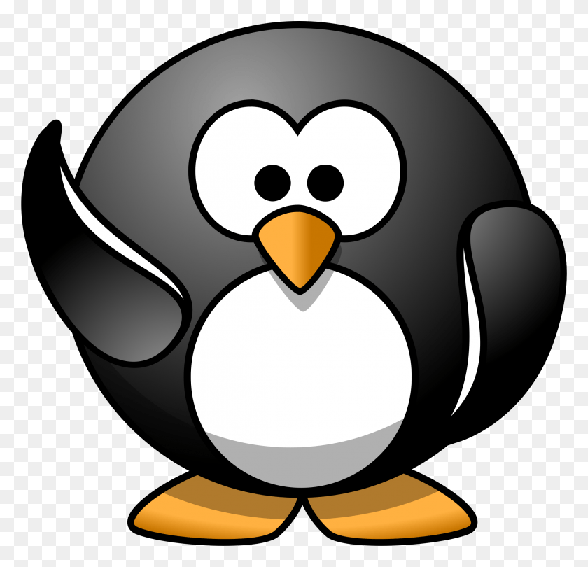 2247x2162 This Free Icons Design Of Waving Penguin, Bird, Animal HD PNG Download