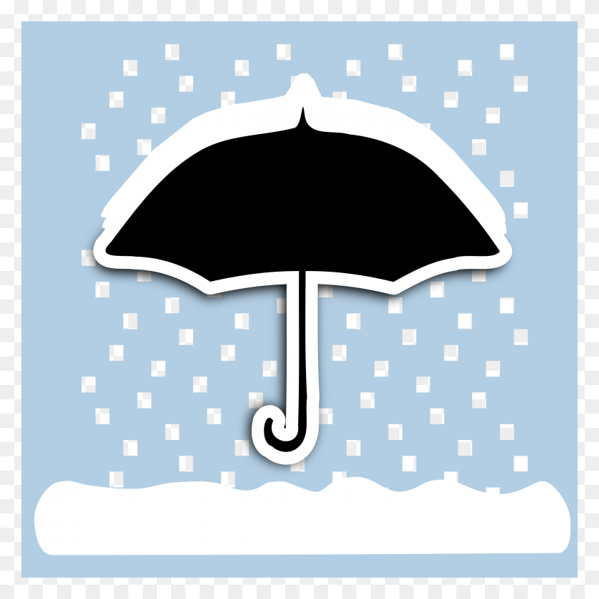 2400x2400 Этот Бесплатный Дизайн Иконок Погоды Сильный Снег, Зонтик, Навес, Подушка Png Скачать