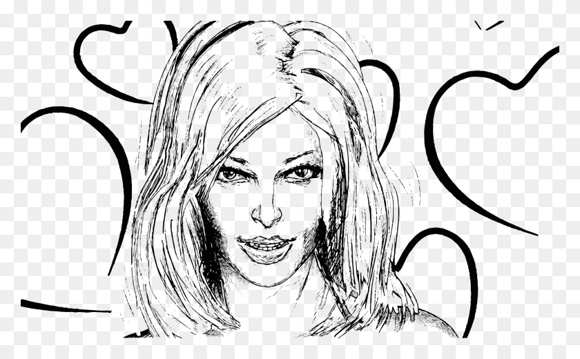 2399x1417 This Free Icons Design Of Woman Love Sketch Women Face Sketches Transparent, Head HD PNG Download