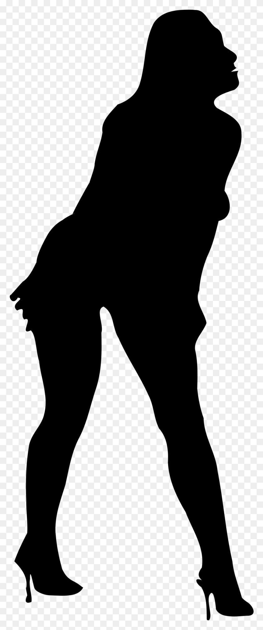 848x2121 This Free Icons Design Of Woman Silhouette 56 Contorno De Mulher, Gray, World Of Warcraft HD PNG Download
