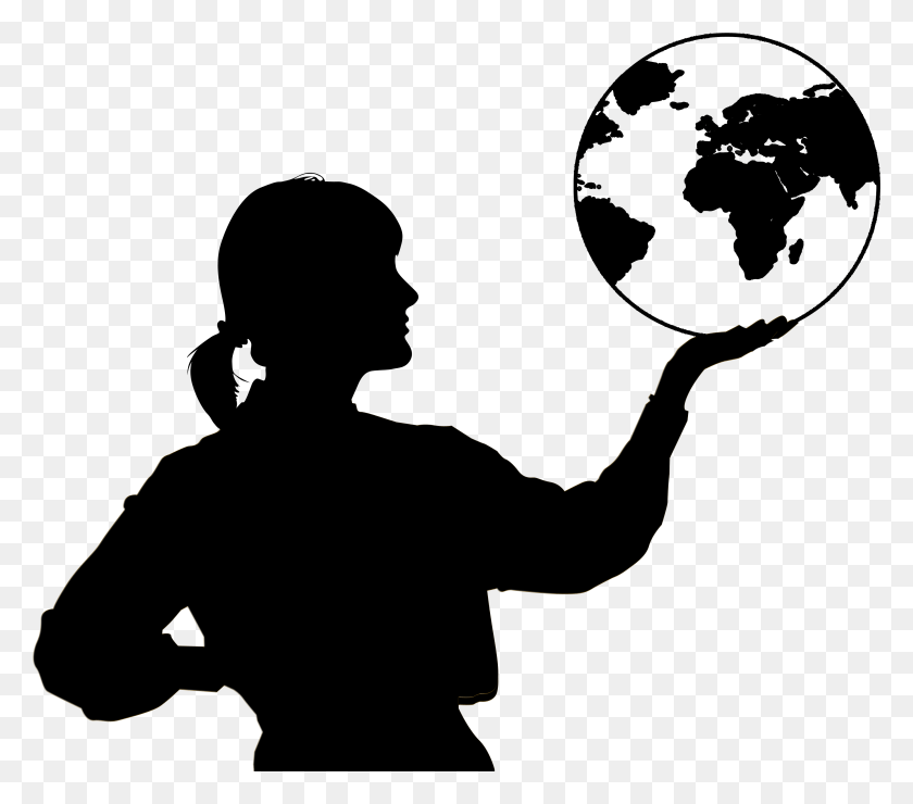 3459x3017 This Free Icons Design Of Woman With Globe In Hand International Women39s Day Soccer, Animal, Mammal HD PNG Download