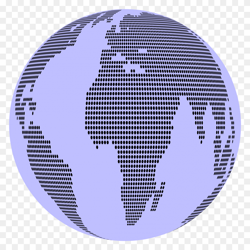 2249x2249 This Free Icons Design Of World Map Dots 3 Globe, Sphere, Soccer Ball, Ball HD PNG Download