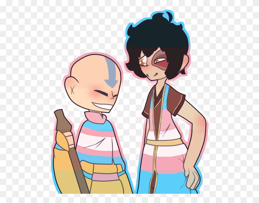 512x599 This Goes Out For My Fellow Aang Stan Zukostrans I Cartoon, Person, Human, Comics HD PNG Download