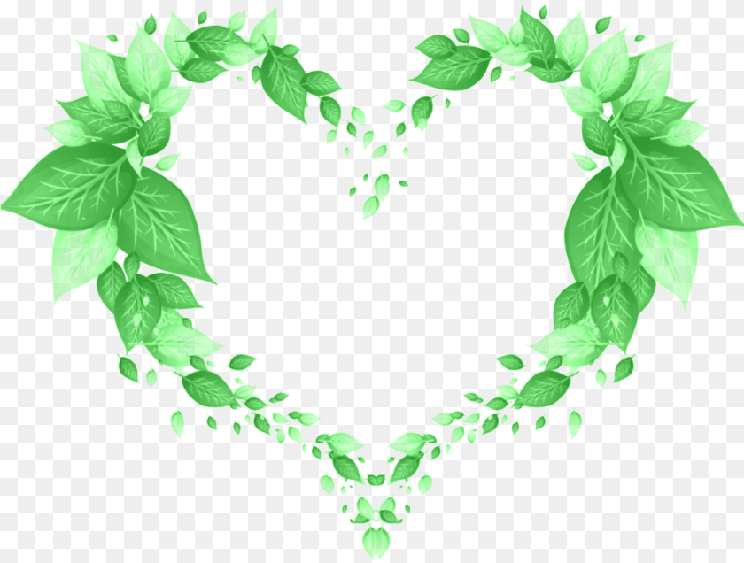 1025x776 This Graphics Is Leaf Border About Green Heartshape, Plant, Vine Sticker PNG