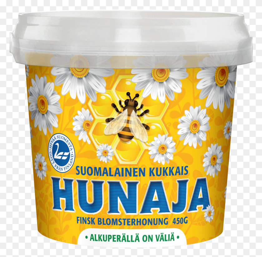 1455x1430 This Honey Has A Mild Flavour It Is Darkish Yellow Kiteinen Hunaja, Dessert, Food, Yogurt HD PNG Download