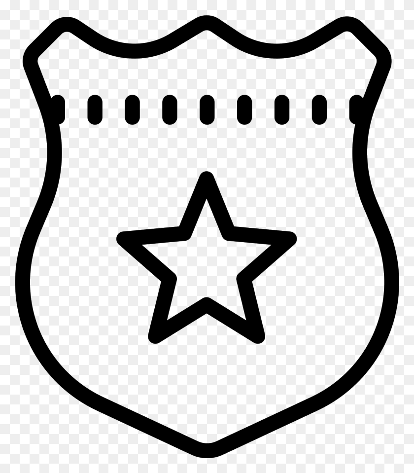 Нарисовать полицейский значок