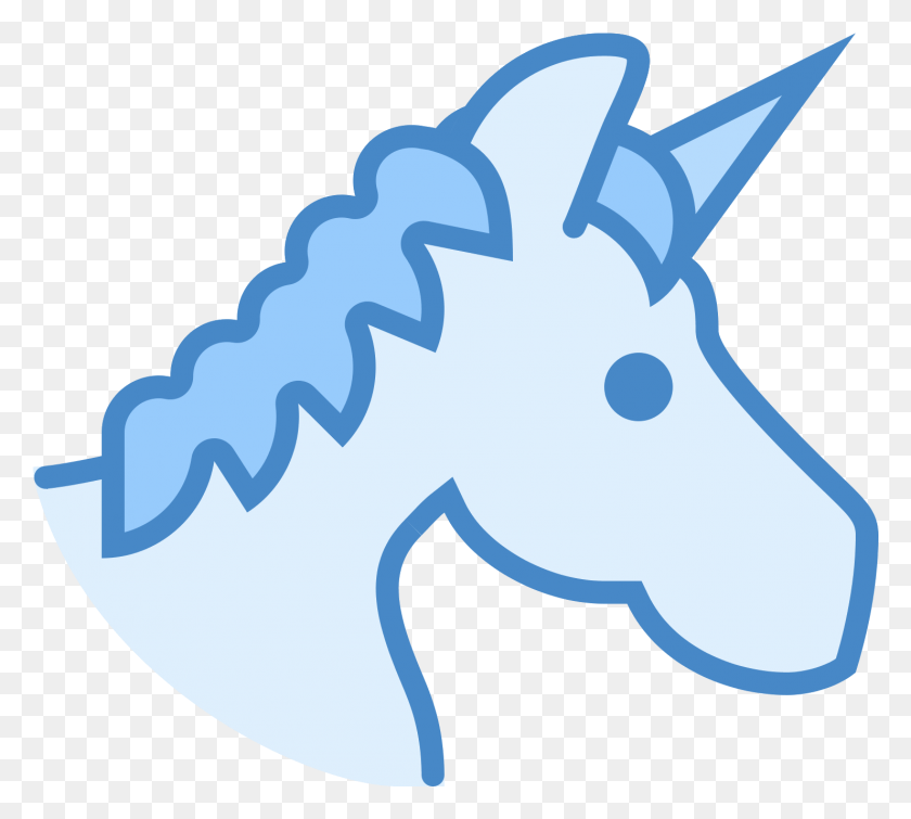 1481x1321 This Icon Represents A Unicorn Unicorn Blue Icon, Nature, Outdoors, Sea HD PNG Download