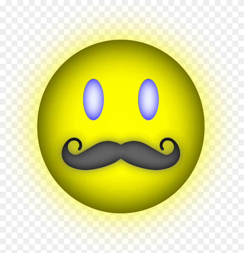 931x964 This Icons Design Of Happy Face Mustache, Head, Person Clipart PNG