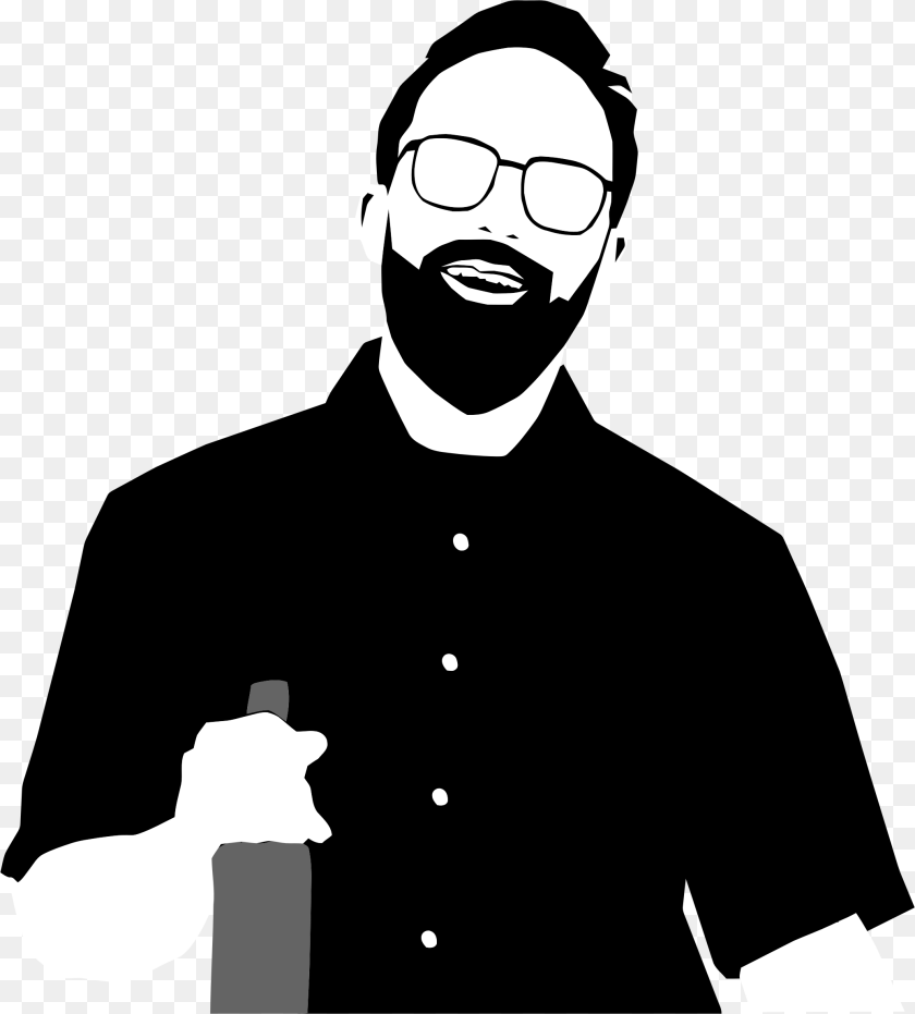 2076x2302 This Icons Design Of Hipster Man Portrait, Stencil, Accessories, Glasses, Adult Clipart PNG