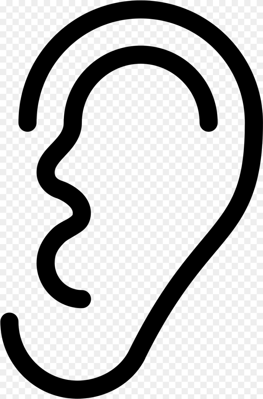 922x1399 This Is A Basic Image Of The Human Ear Deaf, Gray Clipart PNG