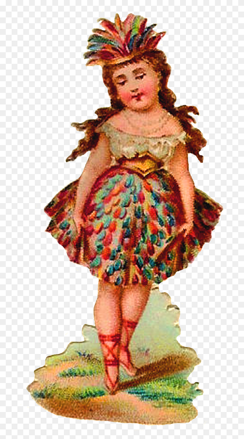 699x1453 This Is A Charming And Lovely Antique Victorian Scrap Doll, Clothing, Apparel, Person HD PNG Download