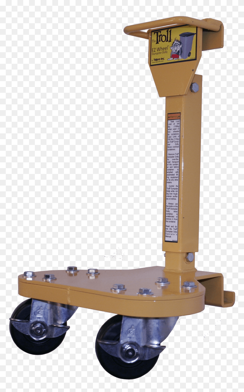1259x2086 This Is A Great Innovation For Safely Handling Large Dumpster Dolly, Architecture, Building, Pillar HD PNG Download
