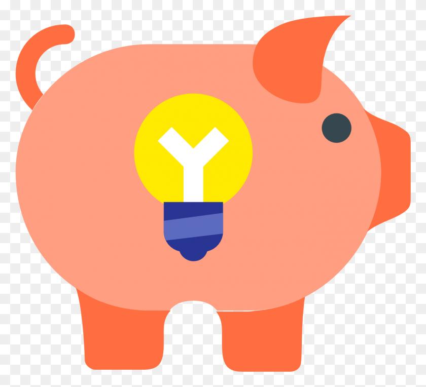 1335x1205 This Is A Picture Of A Piggy Bank Illustration HD PNG Download