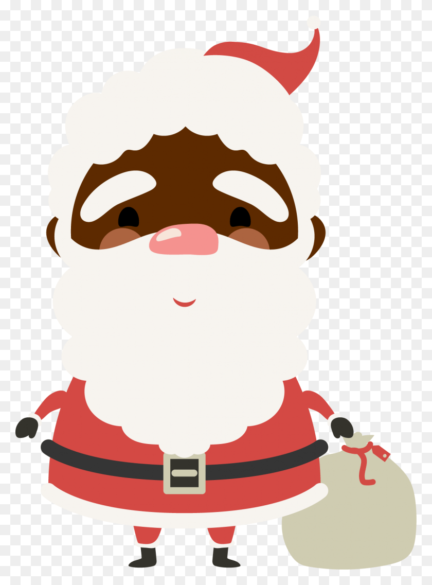 1192x1646 This Is A Sticker Of A Black Santa Black Santa Animated, Snowman, Winter, Snow HD PNG Download