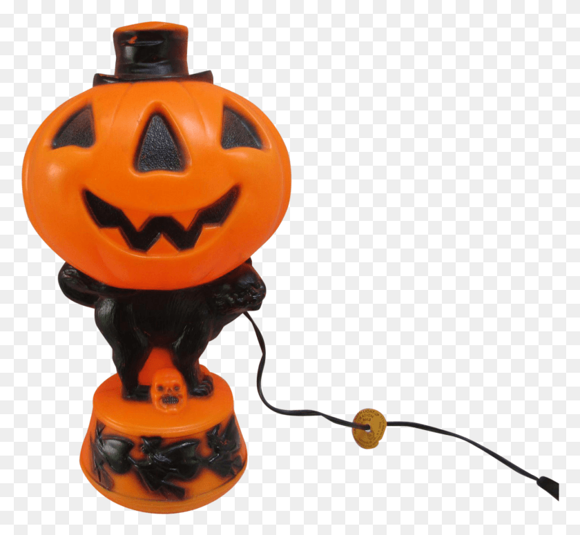 1437x1319 This Is A Very Nice Vintage Halloween Decoration A Jack O39 Lantern, Toy, Plant, Pac Man HD PNG Download