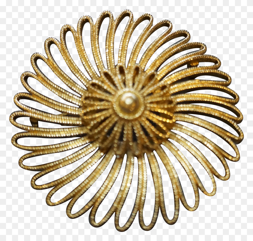 1831x1738 This Is A Vintage Monet Signed Spiral Or Swirl Pin Brass HD PNG Download
