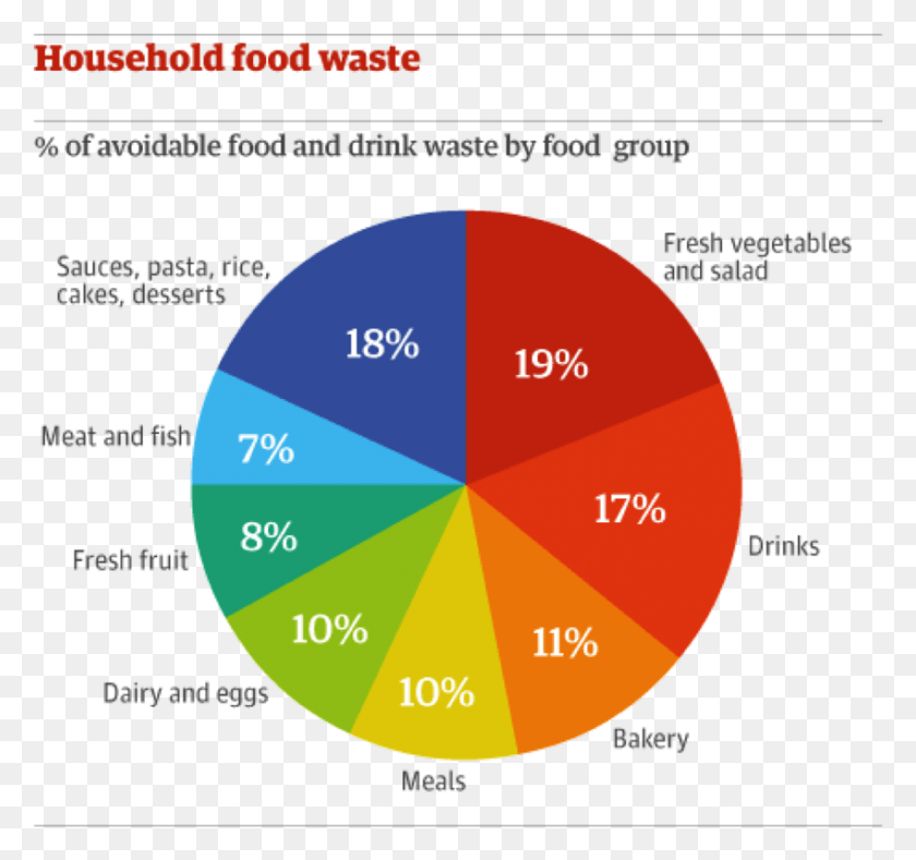 849x794 This Is Because Fuel Is Wasted For The Food Along With Pie Charts Of Food, Diagram, Flyer, Poster HD PNG Download