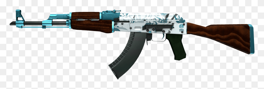 3633x1044 This Is How A Yellowgreen Colorblind Person Sees Some Cs Go Ak 47 Hydroponic, Gun, Weapon, Weaponry HD PNG Download