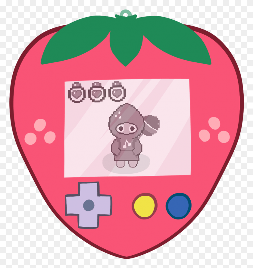 899x956 This Is Part Of My Ongoing Obsession With Pocket Strawberry Cartoon, Text, Rattle, Logo HD PNG Download