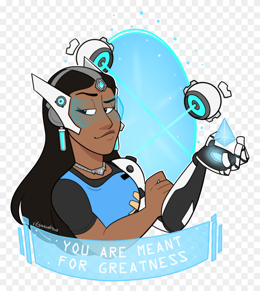 1025x1154 This Is Suuuuper Old But I Still Love Symmetra Cartoon, Person, Human, Sunglasses HD PNG Download