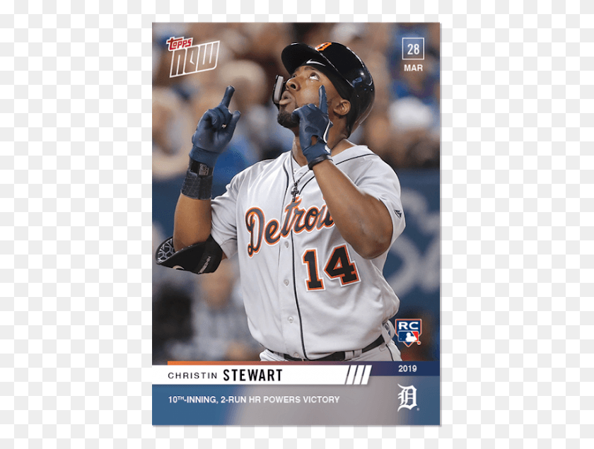 412x575 This Is The Best Looking Topps Now Card Design So Far Detroit Tigers, Athlete, Sport, Person HD PNG Download