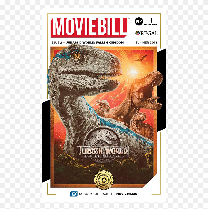 502x784 This Is The Cover To The Second Issue Of Moviebill Jurassic World Movie Bill, Dinosaur, Reptile, Animal HD PNG Download