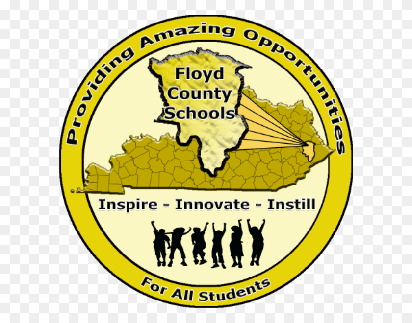 600x600 Это Изображение Для Новостной Статьи Под Названием Town Floyd County Schools Ky, Label, Text, Logo Hd Png Download