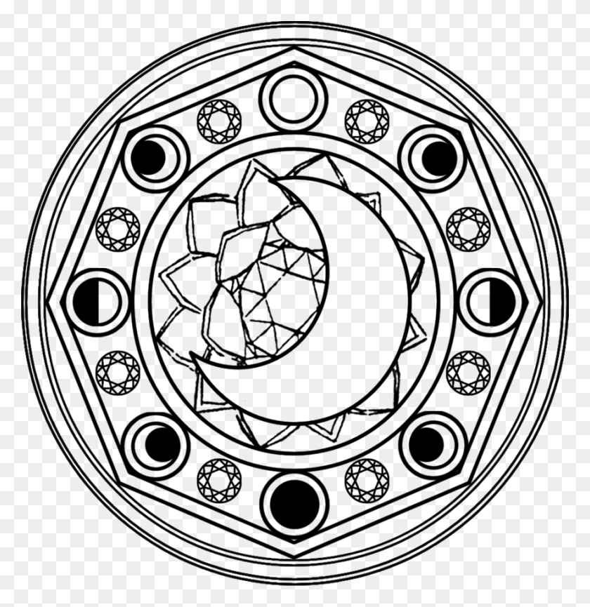 879x908 This Is The Magic Circle Of Sailor Moon Sailor Moon Magic Circle, Symbol, Emblem, Logo HD PNG Download