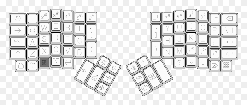 1054x403 This Is Useful To Get The Windows Key Over Somewhere Ibm Model F, Computer Keyboard, Computer Hardware, Keyboard HD PNG Download