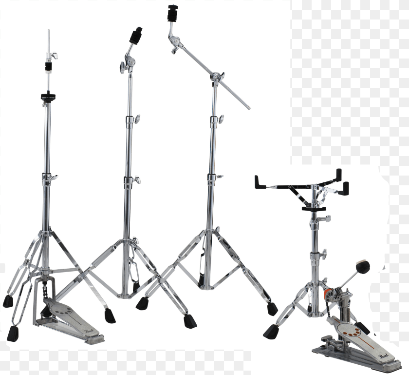 2240x2051 This Kit Comes With A Snare Stand Hi Hat Stand Two Pearl Exx Export Drum Set W830 Hardware Grindstone, Tripod Sticker PNG