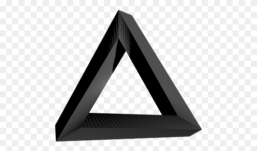 483x436 Этот Логотип Был Вдохновлен Треугольником Пенроуза Частичный Треугольник, Палатка, Стрелка Png Скачать