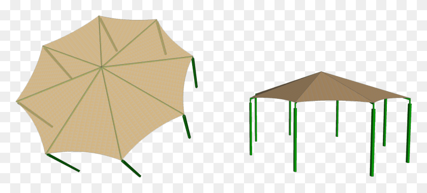 1719x704 This Octagon Shape Shade Structure Is Excellent For, Umbrella, Canopy, Tent HD PNG Download