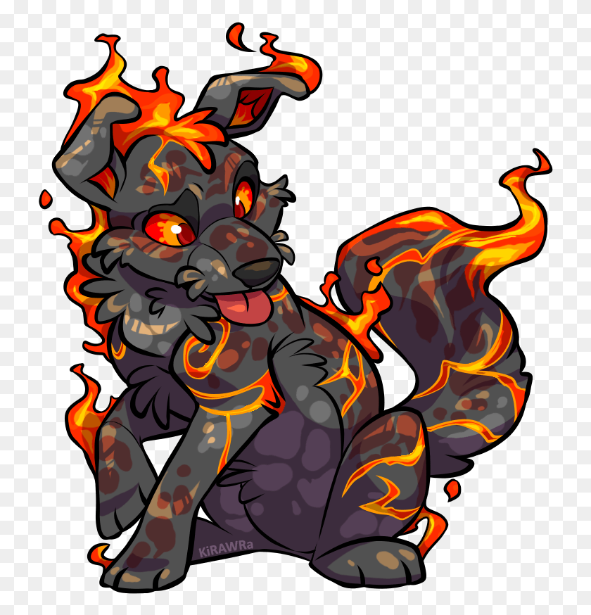 732x814 This One Is My Favorite Because I Just Love His Expression Magma Cartoon, Fire, Flame, Person HD PNG Download